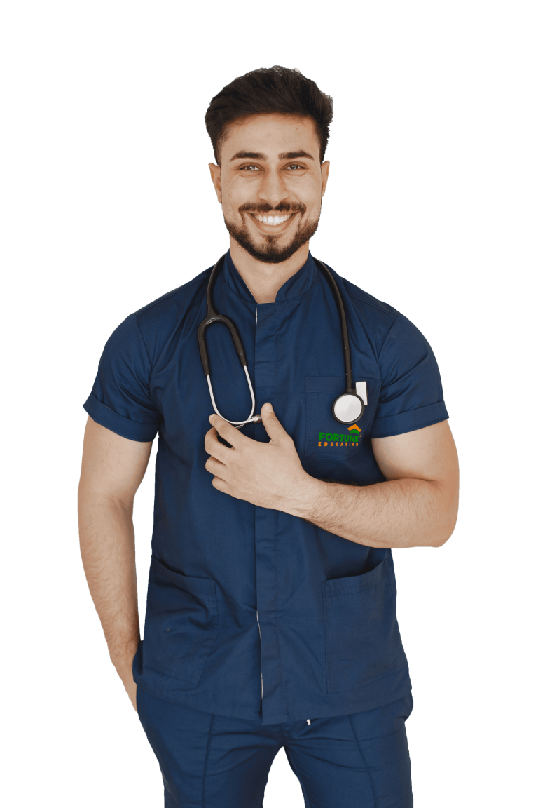 Medical Student With Blue uniform