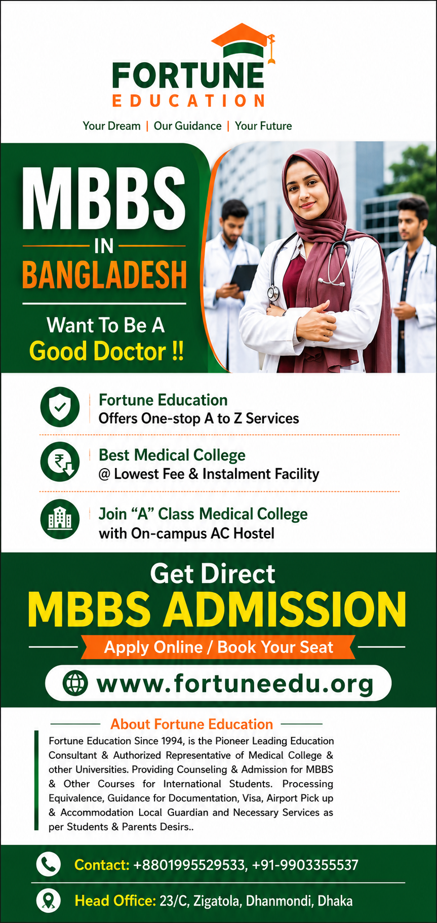 MBBS Scholarship Criteria for International Students